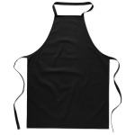 Tablier personnalisable pour entreprises en coton 180 g/m2 Chef couleur noir