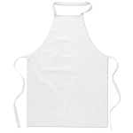 Tablier personnalisable pour entreprises en coton 180 g/m2 Chef couleur blanc