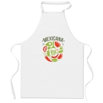Tablier personnalisable pour entreprises en coton 180 g/m2 Chef couleur blanc troisième vue principale