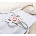 Tablier personnalisable pour entreprises en coton 180 g/m2 Chef couleur blanc troisième vue d'ambiance 2