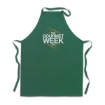 Tablier personnalisable pour entreprises en coton 180 g/m2 Chef couleur vert deuxième vue principale