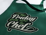 Tablier personnalisable pour entreprises en coton 180 g/m2 Chef couleur vert
