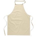 Tablier personnalisable pour entreprises en coton 180 g/m2 Chef couleur beige
