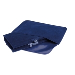 Oreiller de voyage gonflable personnalisé avec logo Basic Style couleur bleu