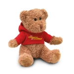 Ours en peluche promotionnel avec sweat coloré Teddy couleur rouge deuxième vue principale