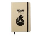 Carnets de poche recyclés personnalisés A6 pages unies EcoNote couleur noir vue principale