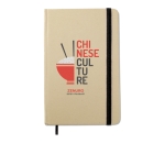 Carnets de poche recyclés personnalisés A6 pages unies EcoNote couleur noir deuxième vue principale
