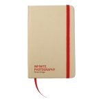 Carnets de poche recyclés personnalisés A6 pages unies EcoNote couleur rouge vue principale