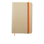 Carnets de poche recyclés personnalisés A6 pages unies EcoNote couleur orange