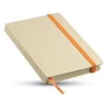 Carnets de poche recyclés personnalisés A6 pages unies EcoNote couleur orange deuxième vue