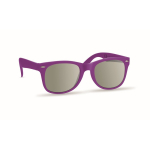 Lunettes de soleil personnalisées avec protection UV400 Regular couleur violet troisième vue