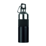 Gourde en acier personnalisable de grande taille 750 ml Explorer couleur noir