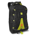 Sacs à dos publicitaires avec corde décorative Mount Everest couleur vert lime deuxième vue principale