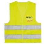 Gilet de sécurité réfléchissant personnalisé pour enfants Visible Mini couleur jaune deuxième vue principale
