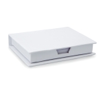 Post-it publicitaire en carton blanc avec post-it Memoset couleur blanc