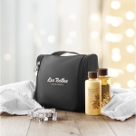 Trousse de toilette de voyage en polyester haute densité ExtraLarge couleur noir vue d'ambiance principale