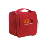 Trousse de toilette de voyage en polyester haute densité ExtraLarge couleur rouge troisième vue principale