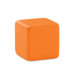 Cube antistress personnalisé avec logo pour publicité ZenCube couleur orange