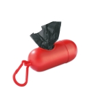 Distributeur de sacs à  excréments DogWalk couleur rouge troisième vue