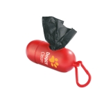 Distributeur de sacs à  excréments DogWalk couleur rouge troisième vue principale