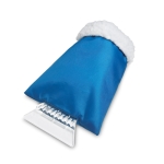 Grattoir à glace personnalisé avec moufle à laine de mouton ClearGlove couleur bleu