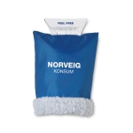 Grattoir à glace personnalisé avec moufle à laine de mouton ClearGlove couleur bleu deuxième vue principale