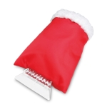 Grattoir à glace personnalisé avec moufle à laine de mouton ClearGlove couleur rouge