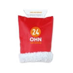 Grattoir à glace personnalisé avec moufle à laine de mouton ClearGlove couleur rouge deuxième vue principale
