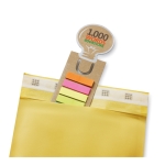 Marque-pages avec notes adhésives de couleur et règle StickyBulb couleur beige cinquième vue principale