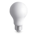 Cadeau antistress publicitaire en forme d'ampoule ZenBulb couleur blanc