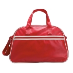 Sac à main personnalisé en PVC de type bowling Paris couleur rouge