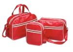 Sac à main personnalisé en PVC de type bowling Paris couleur rouge troisième vue