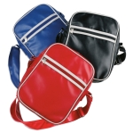 Sac à main personnalisé en PVC de type bowling Paris couleur rouge quatrième vue