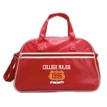 Sac à main personnalisé en PVC de type bowling Paris couleur rouge vue principale