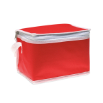 Glacière publicitaire non tissée pour 6 canettes 80 g/m2 Basic Style couleur rouge