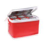 Glacière publicitaire non tissée pour 6 canettes 80 g/m2 Basic Style couleur rouge deuxième vue