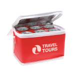 Glacière publicitaire non tissée pour 6 canettes 80 g/m2 Basic Style couleur rouge deuxième vue principale