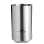 Élégant refroidisseur en forme cylindrique en acier Luxe couleur argenté mat vue principale