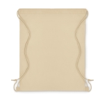 Sac à dos cordelette personnalisable non woven 80g/m2 Basic couleur ivoire deuxième vue