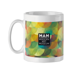 Tasse en céramique blanche spéciale pour sublimation de 300 ml couleur blanc vue arrière