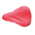 Housse de selle de vélo publicitaire en polyester Colors couleur rouge