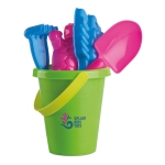 Jeu de plage publicitaire avec seau et accessoires Plage Fun couleur multicolore deuxième vue principale