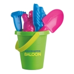 Jeu de plage publicitaire avec seau et accessoires Plage Fun couleur multicolore troisième vue principale