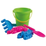 Jeu de plage publicitaire avec seau et accessoires Plage Fun couleur multicolore troisième vue