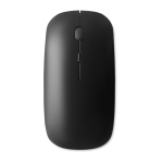 Souris sans fil en plastique brillant et à piles Curve couleur noir