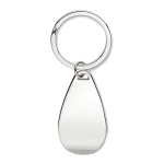 Porte-clés décapsuleur personnalisé en métal avec fini élégant Bottle couleur argenté brillant