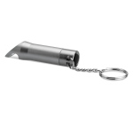 Porte-clés lampe de poche avec fonction décapsuleur Ledner couleur gris foncé troisième vue