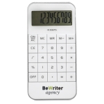 Calculatrices personnalisées 10 chiffres en plastique à piles Digical couleur blanc deuxième vue principale
