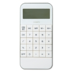 Calculatrices personnalisées 10 chiffres en plastique à piles Digical couleur blanc troisième vue