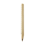 Stylo en bois à mine bleue avec règle intégrée Mensura couleur bois deuxième vue